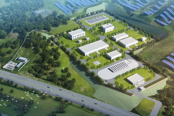 中國(guó)能建石家莊光伏制氫項(xiàng)目核心單體建筑完成封頂